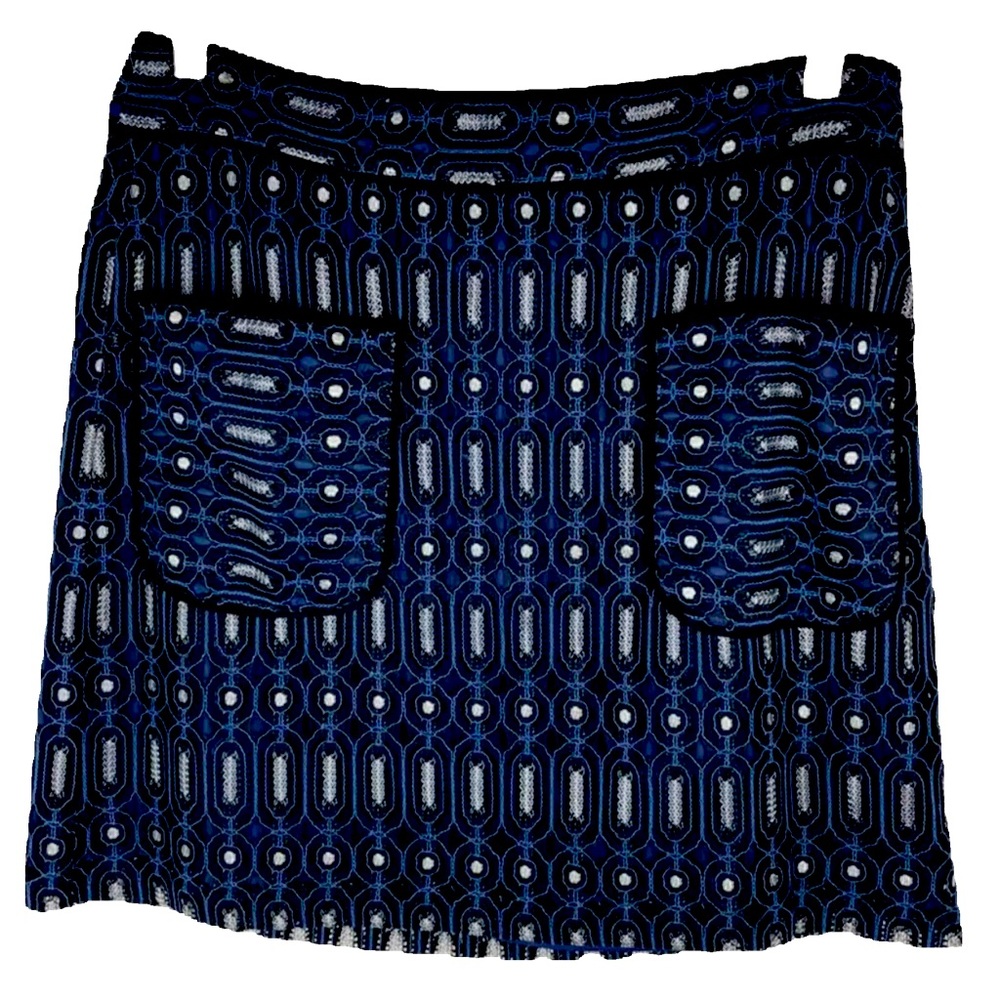 LOFT ANN TYLOR LACE MINI SKIRT BLACK SILVE SPARKLY AND BLACK in size 14